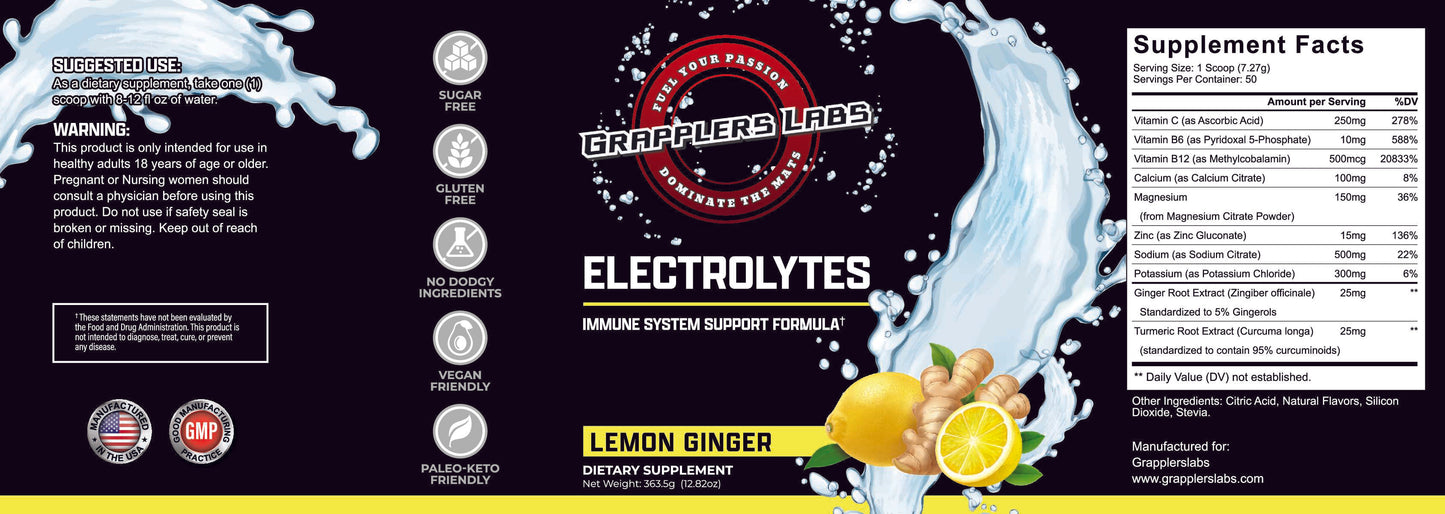 Lemon Ginger Electrolyte – Hydration with a Zing